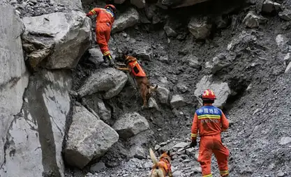 Tibet'teki heyelanda ölü sayısı 43'e yükseldi