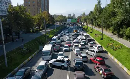 Bişkek ve Çüy bölgesinde 908.000'den fazla araç kayıtlı