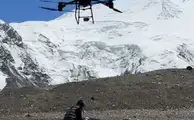 İlk kez. Lenin Zirvesi'nden çöpler drone ile boşaltıldı
