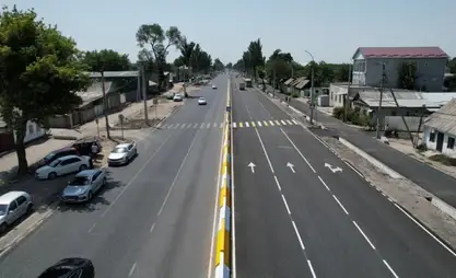 Bişkek, yeniden yapılanmanın ardından Cibek-Colu Caddesi'ni yeniden açtı