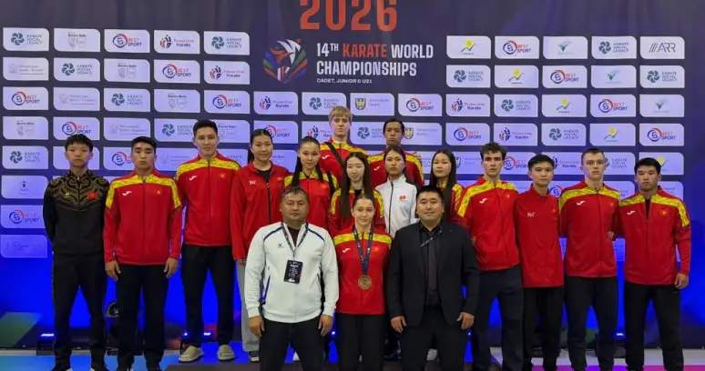 Kırgızistanlı bir sporcu, WKF Dünya Karate Şampiyonası'nda tarihi bir bronz madalya kazandı
