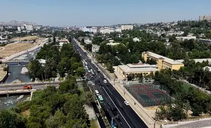 Oş'ta iki cadde yeniden inşa edilecek ve dört şeritli hale getirilecek