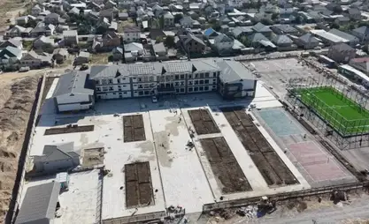 Ak-Ordo'da 750 öğrenci kapasiteli okulun inşaatı tamamlandı