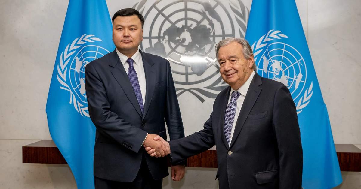 Ayaz Baetov, BM Genel Sekreteri António Guterres'e güven mektuplarını sundu