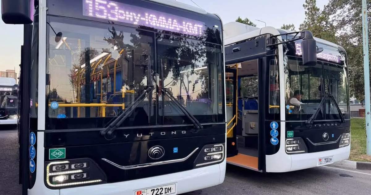Bişkek'te yeni klimalı otobüsler hizmete girdi
