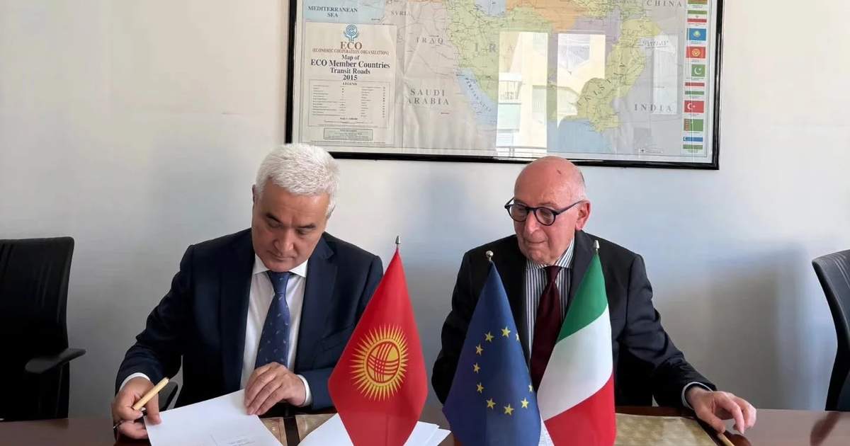 Kırgızistan ve İtalya arasında iş ilişkilerinin geliştirilmesine ilişkin bir mutabakat zaptı Roma'd…