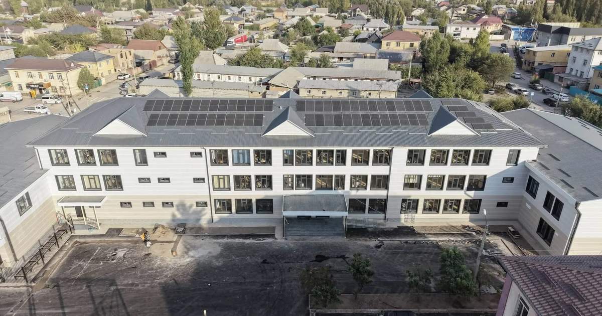 Dordoi yerleşim kompleksinde 570 öğrenci kapasiteli bir eğitim binası inşa edildi