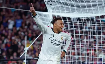 Mbappé, Real Madrid'i Barcelona karşısında zafere taşıdı ve 100 gol barajını aştı
