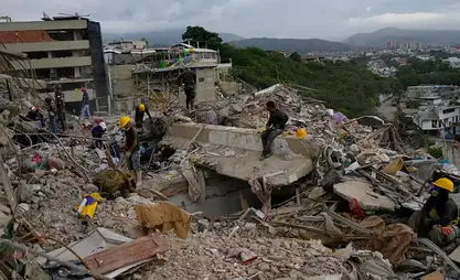 Venezuela depreminde ölü sayısı 3.685'e yükseldi