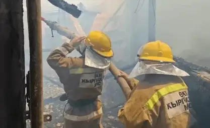 Kırgızistan’da, son 24 saatte 22 yangın kaydedildi