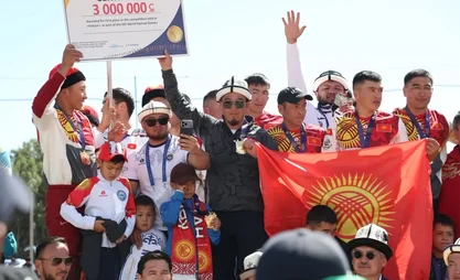 VI. Dünya Göçebe Oyunları. Kök-börü ve Kökpar kazananları için ödül töreninden fotoğraf raporu