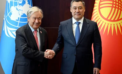 Sadır Caparov, BM Genel Sekreteri António Guterres ile görüştü