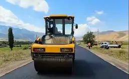 Kemin-Şabdan-Kök-Oyrok yolunda asfaltlama çalışmaları başladı