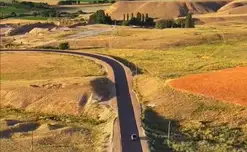 Talas'ta, Kızıl-Adır'dan Çon-Kapka'ya giden yol tamamen asfaltlandı