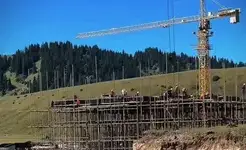 Cırgalan'da toplam alanı 53.000 metrekareden fazla olan beş yıldızlı bir otel inşa ediliyor