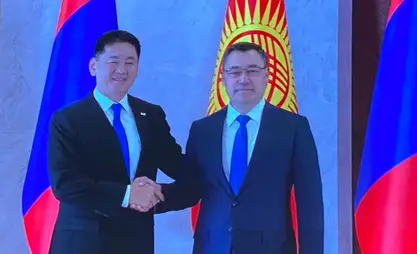 Moğolistan Cumhurbaşkanı'nın Bişkek'e devlet ziyareti başladı