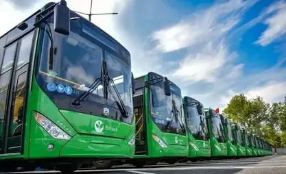 Bişkek, 105 yeni otobüs alarak otobüs filosunu 1.628 adede çıkardı